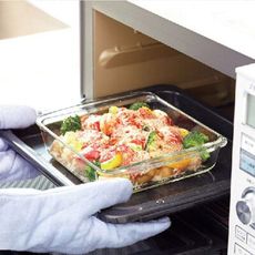 【iwaki】日本品牌耐熱玻璃微波烤盤370ml-4入組