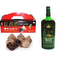 【鑽石級黑蒜】BLACK GARLIC養生特級黑蒜頭禮盒組(8顆+黑蒜醋700ml)