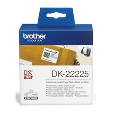 BROTHER DK-22225原廠連續標籤帶 38mm 白底黑字 耐久型紙質