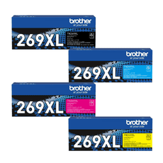 BROTHER TN269XLBK+TN269XLC+TN269XLM+TN269XLY原廠碳粉四色