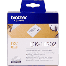 BROTHER DK-11202原廠定型標籤帶 62x100mm 白底黑字 耐久型紙質