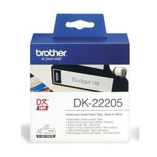 BROTHER DK-22205原廠連續標籤帶 62mm 白底黑字 耐久型紙質