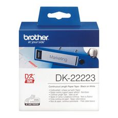 BROTHER DK-22223原廠連續標籤帶 50mm 白底黑字 耐久型紙質