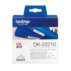 BROTHER DK-22210原廠連續標籤帶 29mm 白底黑字 耐久型紙質