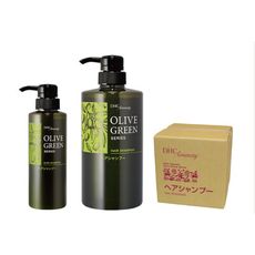 日本DHC olive green橄欖綠系列 洗髮精 (附非原裝空瓶1個650ml)