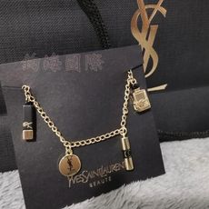 YSL Saint Laurent專櫃超級VIP限量2023吊墜手鍊-金