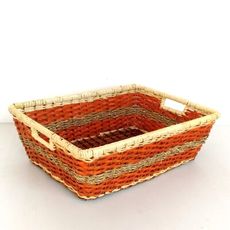 DecoBox鄉村風海草長方盒(拖鞋籃, 備品籃, 收納雜物籃)