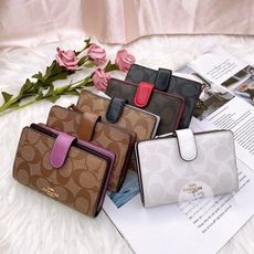 美國代購🇺🇸台灣現貨 Coach 防刮扣式中夾