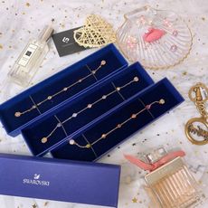美國代購台灣現貨 swarovski 施華洛世奇 紫色水鑽手鍊 隱形磁扣 情人節七夕禮物