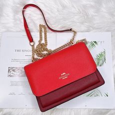 美國代購 台灣現貨 Coach 落日包 風琴包 兩用鏈包 肩背包 斜背包