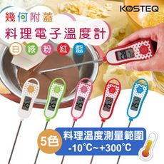 KOSTEQ幾何附蓋電子式料理溫度計--綠-TKO-101-GR