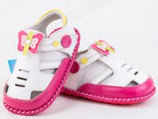 【TOE拇指小舖】LS KIDS 幼兒學步鞋 倉庫庫存品L涼鞋(白粉蝶)