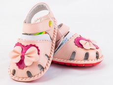 【TOE拇指小舖】LS KIDS 幼兒學步鞋 倉庫庫存品I涼鞋(粉紅心)