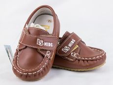 【TOE拇指小舖】LS KIDS 幼兒學步鞋 倉庫庫存品U皮鞋(棕)