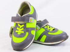 【TOE拇指小舖】LS KIDS 兒童運動鞋 兒童靴子 倉庫庫存品C運動鞋(灰亮綠)