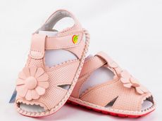 【TOE拇指小舖】LS KIDS 幼兒學步鞋 倉庫庫存品J涼鞋(粉花)