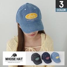 【WHOSE HAT】韓國製 幸運色牛仔刺繡棒球帽 鴨舌帽 NO.BC1752