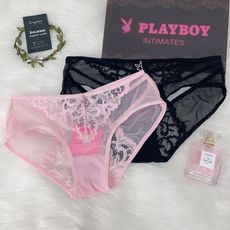 [play boy] 性感蕾絲簍空女性內褲