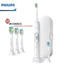 (贈鑽石級標準刷頭3個)【PHILIPS 飛利浦】音波震動電動牙刷 HX6877 極淨完美