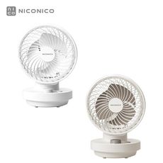 【兩入超值組】NICONICO NI-GS2506 7吋易拆式陀螺循環扇/循環風扇/風扇/電風扇