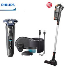 (贈無線吸塵器)【PHILIPS 飛利浦】雙智能三刀頭電動刮鬍刀 S7887/58 電鬍刀