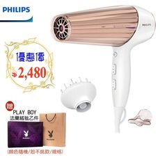 【贈PLAY BOY法蘭絨毯】PHILIPS飛利浦 溫控天使護髮負離子吹風機 HP8280