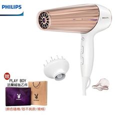 【贈PLAY BOY法蘭絨毯】PHILIPS飛利浦 溫控天使護髮負離子吹風機 HP8280