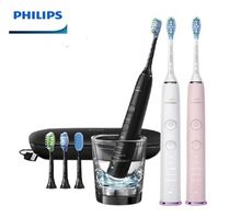 (旗鑑組合 黑鑽機+白鑽機+粉鑽機)【PHILIPS 飛利浦】智能音波震動電動牙刷 HX9924