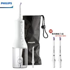 (贈原廠盒裝兩入噴頭)【PHILIPS 飛利浦】X型水流電動沖牙機 HX3826 牙線機