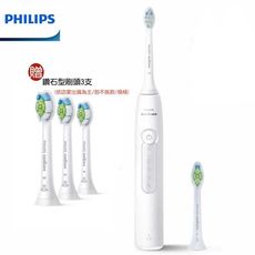 【贈原廠刷頭三個】PHILIPS Sonicare 飛利浦舒適潔淨音波電動牙刷 皓月白 HX5191
