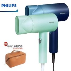 (贈時尚化妝包)【PHILIPS 飛利浦】水潤護色負離子吹風機 BHD399