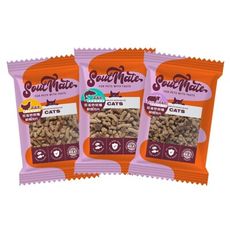 【旺生活】SOULMATE 索美達 紐西蘭低溫烘焙糧+鮮食肉片 貓糧 40G 貓糧 貓飼料 貓肉片
