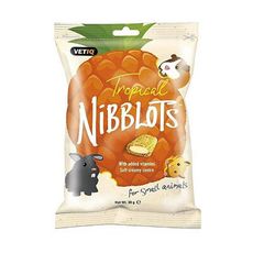 VETIQ 英國唯愛Q丨NIBBLOTS 小動物化毛餡餅 熱帶水果/蘋果/莓果/胡蘿蔔 小寵餡餅