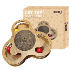 【松寶館】CAT TOY喵玩意-指尖陀螺造型貓抓板 貓磨爪 貓抓板