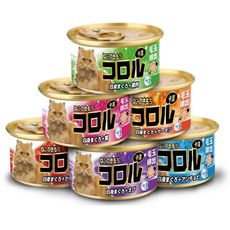 【旺生活】コロル卡蘿貓罐 80G/罐  卡羅化毛系列 白肉貓罐 貓罐頭 化毛貓罐 貓餐罐 寵物罐頭