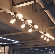 6頭 燈 燈具 吊燈 美式燈具 餐廳吊燈 創意個性長條燈收銀臺咖啡廳吧臺燈辦公室工業風燈具110V