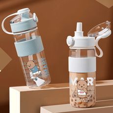 日式大容量彈蓋吸管便攜運動水杯(720ml)