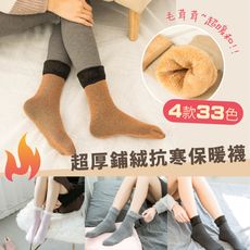 超厚鋪絨抗寒保暖襪 雪地襪 地板襪 暖暖襪 (22-28cm適穿)