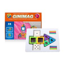 GINIMAG 38片 體驗款 磁性建構片 積木 益智玩具 磁鐵玩具 (Magformers相容)