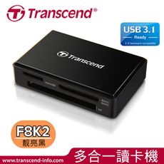 【Transcend 創見】  TS-RDF8K2黑 USB3.0八合一讀卡機