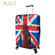 [Travelism-潮流系列] #英倫風格# L號26-29吋 行李箱套旅行箱登機箱防塵套創意箱套