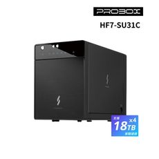 Probox HF7 USB 3.1 Gen-II 3.5/2.5吋四層式SATA硬碟外接盒(雙介面