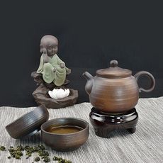 涅道柴燒1壺2杯茶具組