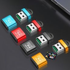 迷你小巧手機讀卡器 microSD/TF卡/手機內存卡車載創意 便攜讀卡器 手機隨身碟 手機U碟 手