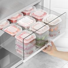 【JOEKI】350ML冷凍保鮮盒 保鮮盒 冷凍盒 凍肉盒 密封保鮮盒 冰箱保鮮盒 CC0517