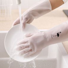 【JOEKI】清潔手套 家用手套 防油手套 防水手套 PVC手套 洗碗手套【JJ0607】