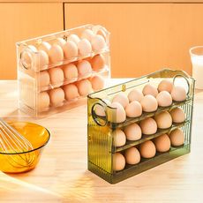 【JOEKI】旋轉雞蛋收納盒 雞蛋收納盒 雞蛋收納架 雞蛋保鮮盒 雞蛋盒CC0520