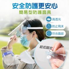 【JOEKI】簡易型/海綿型賣場 防護面具 防飛沫 面罩 防疫 頭戴式 廚房【CC0086】