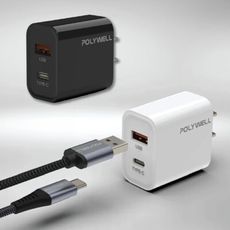 【JOEKI】POLYWELL PD雙孔快充頭 20W PD快充頭 快充頭 快速充電器 DZ0160