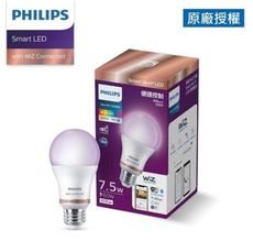 【好商量】PHILIPS 飛利浦 LED 7.5W 智慧燈泡 Wi-Fi WiZ PW004